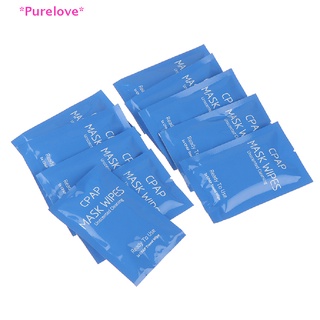 Purelove&gt; ผ้าเช็ดทําความสะอาดหน้ากาก CPAP 10 ชิ้น/ชุด