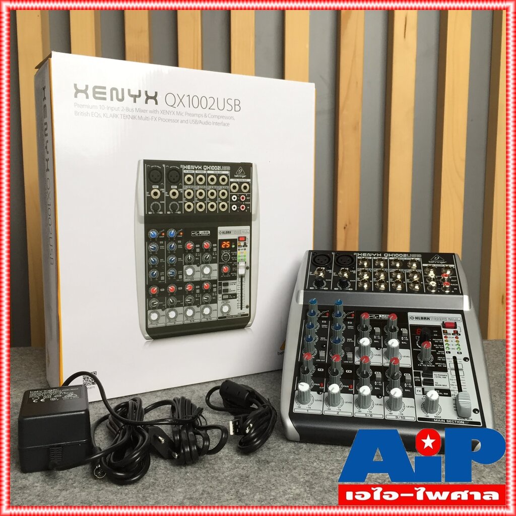 มิกเซอร์ BEHRINGER XENYX QX1002USB Mixer KLARK TEKNIK Multi-FX ...