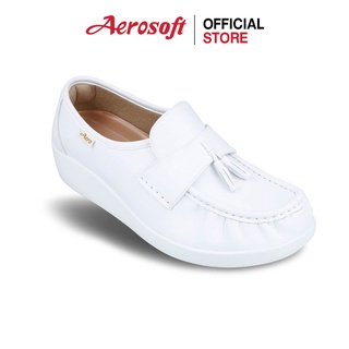 ภาพขนาดย่อของภาพหน้าปกสินค้าAerosoft (แอโร่ซอฟ) รองเท้าคัชชูเพื่อสุขภาพ รุ่น NW9091 สีขาว(New) จากร้าน aerosoft_officialshop บน Shopee