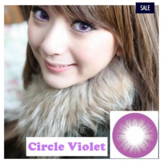 Circle Violet (1)(2) บิ๊กอาย สีม่วง ไม่ตัดขอบ ตาโต เปรี้ยว แฟนซี Pretty Doll Contact Lens Bigeyes คอนแทคเลนส์ ค่าสายตา