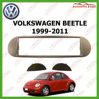 หน้ากากเครื่องเล่น VOLKSWAGEN BEETLE  2DIN  ปี1999-2011 รหัสNV-VW-002