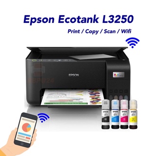 Printer Epson L3250 L3256 WiFi Ecotank (ปริ้นผ่านโทรศัพท์มือถือได้) สินค้าพร้อมส่ง