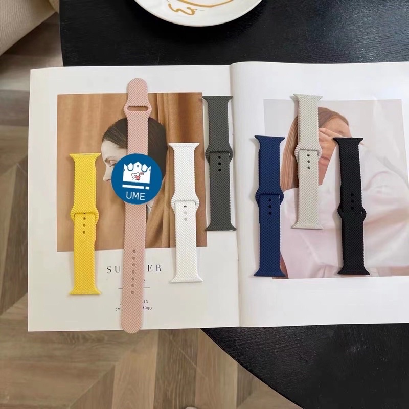 ภาพหน้าปกสินค้าสายนาฬิกา ลาย premium สําหรับแอปเปลวอชสายนาฬิกาสายนาฬิกา smart watch พร้อมส่ง