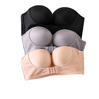 โปรโมชั่น : QQTเสื้อในเกาะอกครึ่งตัว ดีไซน์เก๋ Perfect bra เพิ่มความเซ็กซี่ให้หน้าอกชิดด้วยตะขอด้านหน้าแบบปรับระดับได้เสื้อชั้นใน