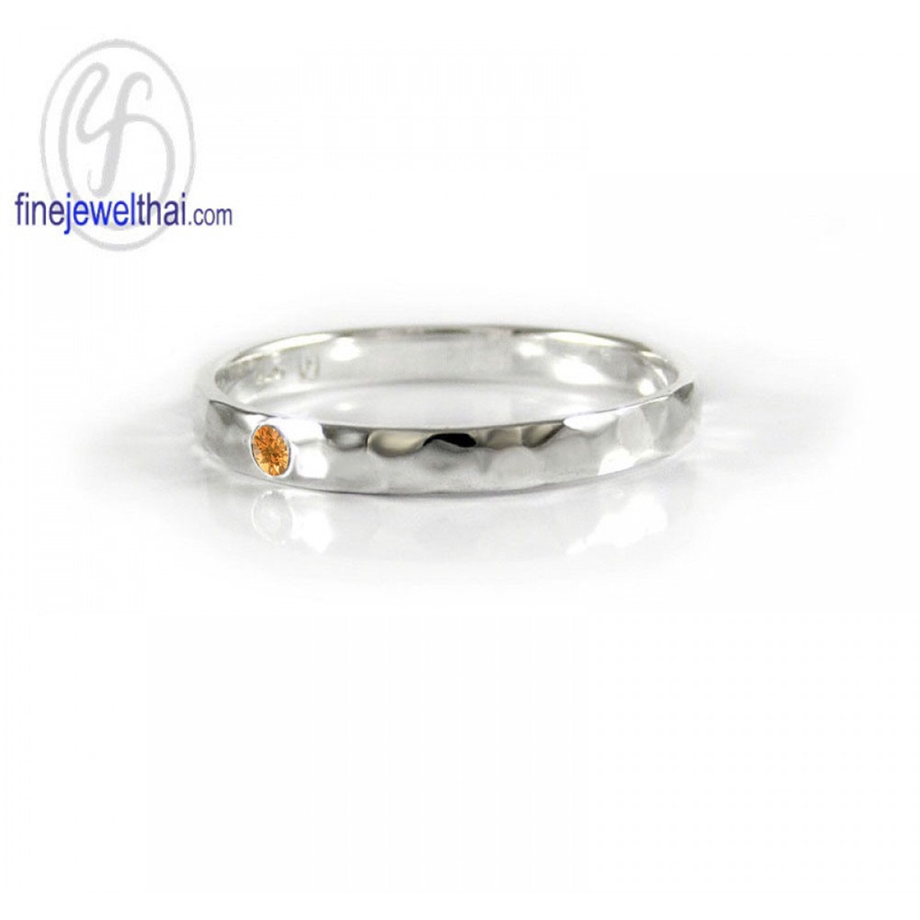 finejewelthai-แหวนซิทริน-ซิทริน-แหวนพลอย-พลอยแท้-พลอยประจำเดือนเกิด-citrine-silver-ring-birthstone-r1228ct
