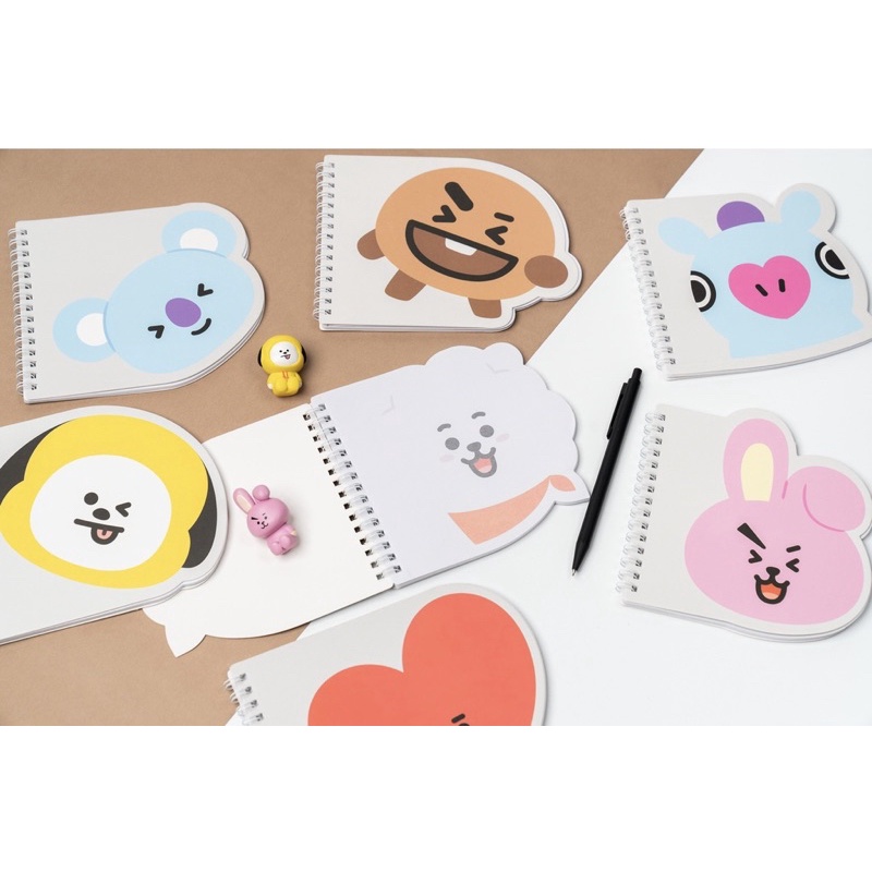 สมุดจด-bt21-7-แบบ-สินค้าลิขสิทธิ์แท้