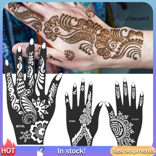 Cic - India Henna Mehndi ชุดลายฉลุรอยสักชั่วคราว สําหรับผู้หญิง