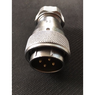 คอนเนคเตอร์ต่อสายไฟ WF28 4pole #2.5sqmm 25A, cable OD.10.5-12.5 mm circular connector IP67 WF28J4TE male poles