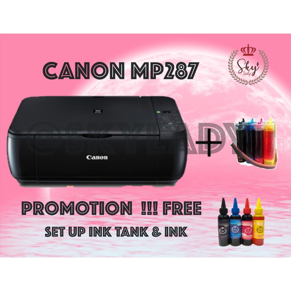 CANON PIXMA MP287 ติดตั้ง INKTANK พร้อมใช้งาน | Shopee Thailand