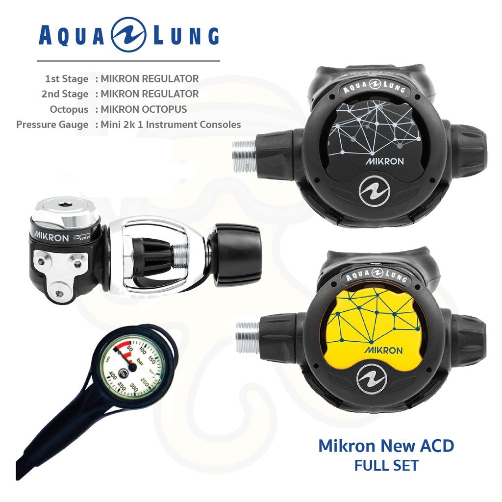 Aqualung Mikron Reg Set+FREE Reg Bag | Shopee Thailand