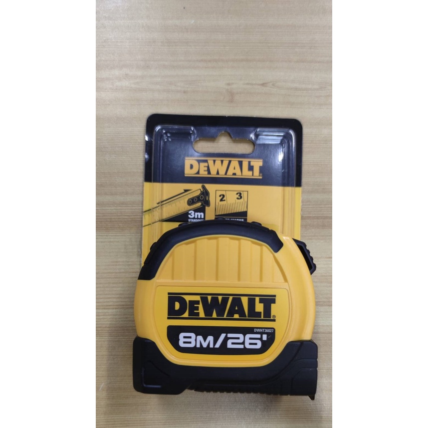 ภาพสินค้าDEWALT ตลับเมตร Dewalt ขนาด 8 เมตร รุ่น DWHT36027-0-30 จากร้าน nkpowertools บน Shopee ภาพที่ 1