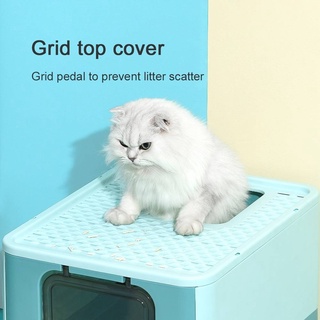ภาพขนาดย่อของสินค้าห้องน้ำแมว XXL ใหญ่ เก็บกลิ่นดี พับเก็บได้ size 55W*43L*39Hcm CAT LITTER BOX มีของพร้อมส่งค่ะ