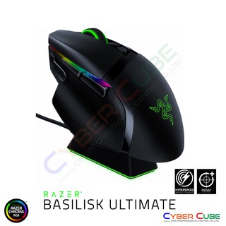 Razer Basilisk Ultimate Wireless Gaming Mouse with Charging Dock เม้าส์เกมส์ ( ของแท้ศูนย์ SYNNEX )