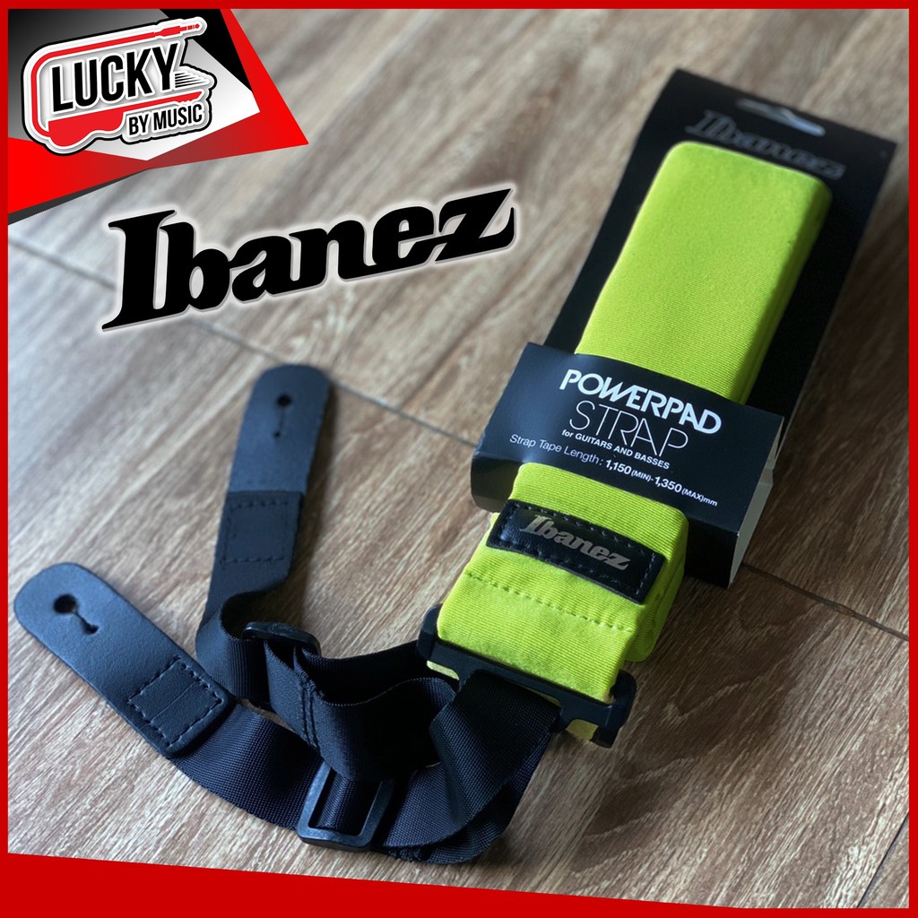 ibanez-สายสะพายกีต้าร์-เบส-สายนิ่มผ้าหนานุ่ม-สายสะพาย-ibanez-powerpad-guitar-strap-เลือกสีได้