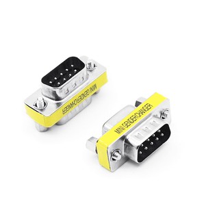 DB9 9Pin ชาย/ชาย/หญิง/ชาย/หญิง MINI เพศ CHANGER อะแดปเตอร์ RS232 Serial Plug COM ตัวเชื่อมต่อ 1ชิ้น