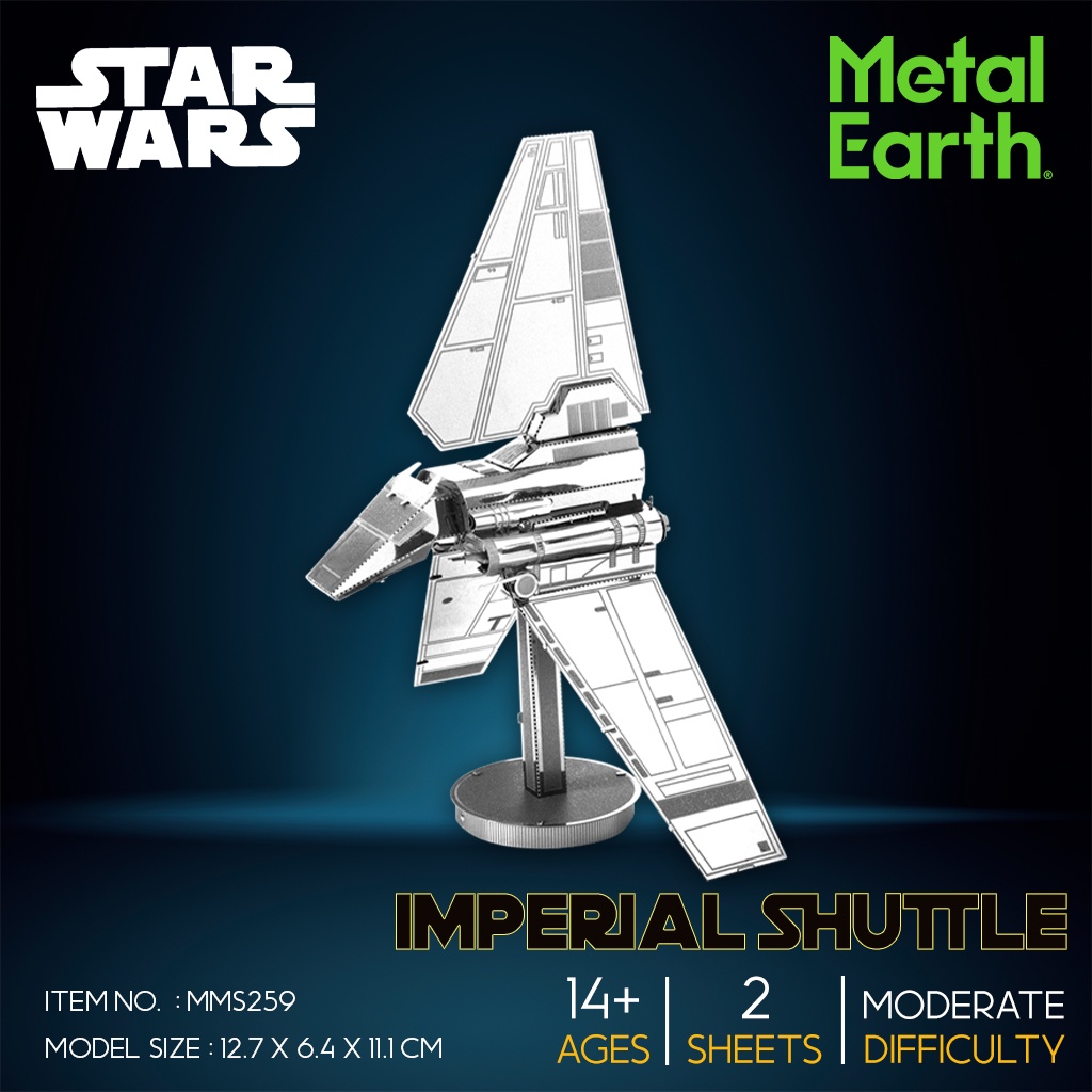 สตาร์วอร์-โมเดลโลหะ-3-มิติ-metal-star-wars-imperial-shuttle-mms259-สินค้าเป็นแผ่นโลหะต้องประกอบเอง-พร้อมส่ง