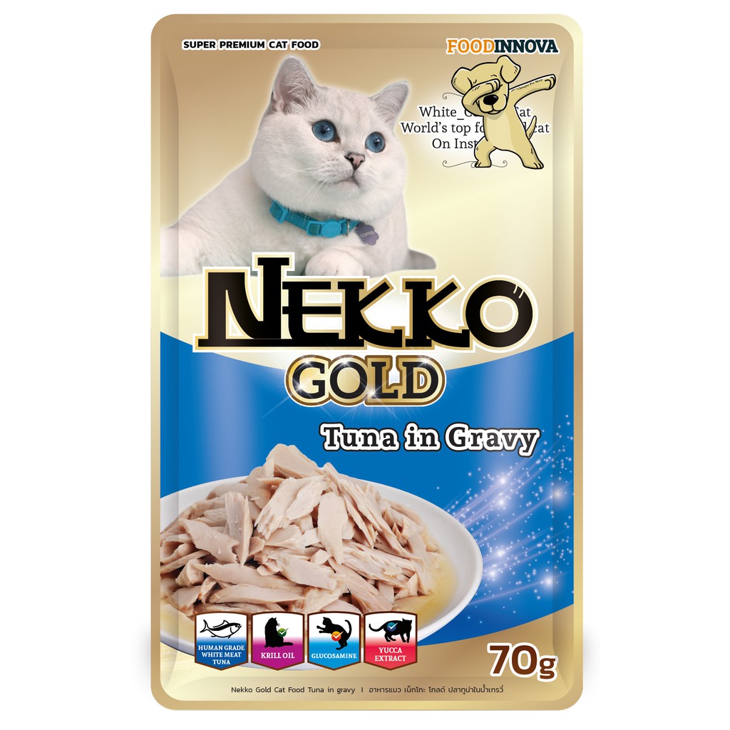 ภาพหน้าปกสินค้าNekko Gold Pouch 70g อาหารเปียกแมว เน็กโกะ โกลด์ ขนาด 70 กรัม (12x70g) จากร้าน cheaper.petshop บน Shopee