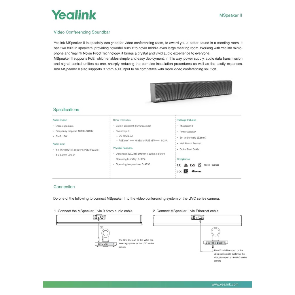 yealink-mspeaker-ii-soundbar-ลำโพงซาวด์บาร์-ของแท้-ประกันศูนย์-2ปี