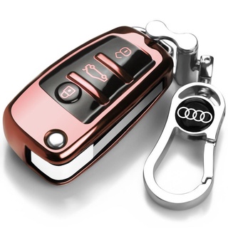 ปลอกกุญแจ เคสกุญแจรถยนต์ Key cover Audi A6/A3/Q2L/Q3/Q7/A1/A4 เคสกุญแจรีโมท รุ่นกุญแจพับ การออกแบบแฟชั่น