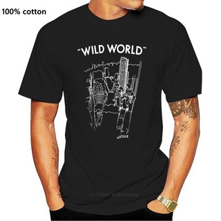 เสื้อยืดผ้าฝ้าย พิมพ์ลาย Bastille Wild World B25 สีดํา สําหรับผู้ชาย CFabbg19KHelbc61