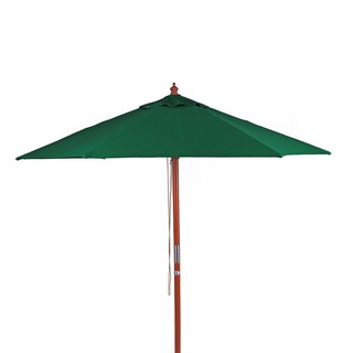 IVY 2.5M CIRCLE PARASOL GREEN ร่มสนามกลม IVY WOOD 2.5 ม. สีเขียว ร่มสนาม เฟอร์นิเจอร์นอกบ้าน สวนและอุปกรณ์ตกแต่ง IVY 2.5