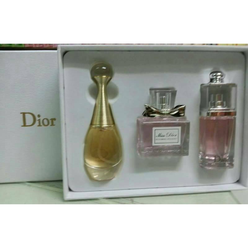 เซ็ตน้ำหอมสิงคโปร์มาใหม่จ้าา Dior 30ml ×3 ขวด หัวสเปรย์ กลิ่นฮิตลอดกาล 