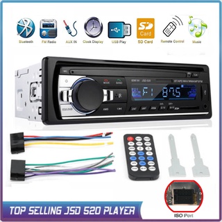 24V 1 Din เครื่องเล่น Mp3 วิทยุสเตอริโอบลูทูธโทรศัพท์สําหรับติดรถยนต์