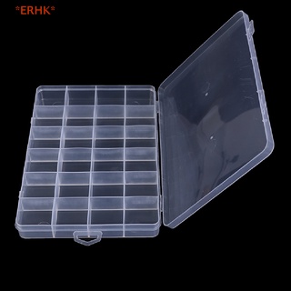 Erhk&gt; กล่องพลาสติก 24 ช่อง สําหรับใส่เครื่องประดับ ลูกปัด
 ใหม่