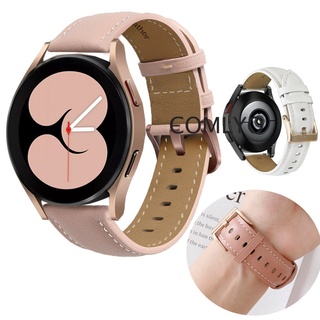 Samsung Galaxy watch 4 สายนาฬิกาข้อมือ คลาสสิก หนังแท้ สมาร์ทวอทช์ สร้อยข้อมือนุ่ม ผู้หญิง ผู้ชาย สาย