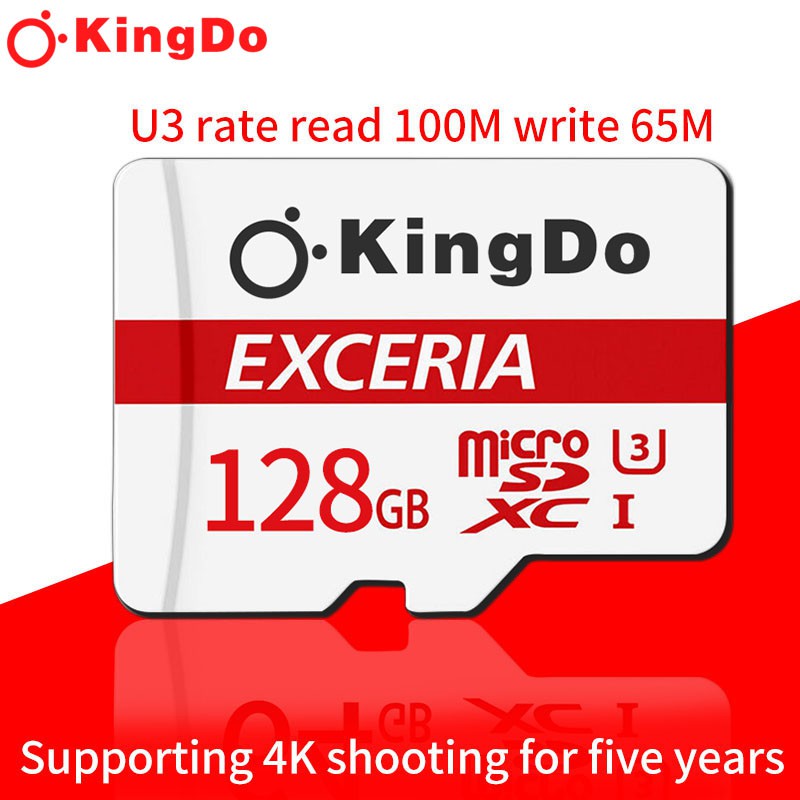 ภาพหน้าปกสินค้าSD cardl128G 64G Class 10 TF Card Mobile Phone Memery Card Micro SD Card 20M/S Writing TF Card Adpter จากร้าน kingdo888 บน Shopee