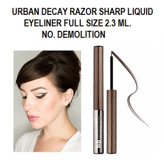 Beauty-Siam แท้ทั้งร้าน !! อายไลเนอร์ URBAN DECAY RAZOR SHARP LIQUID EYELINER 2.3 ML. สี DEMOLITION