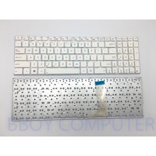 ASUS Keyboard คีย์บอร์ด ASUS K556 A556 X556 K556U A556UA X556 X556UA X556UB X556UF X556UJ X556UQ X556UR X556UV สีขาว