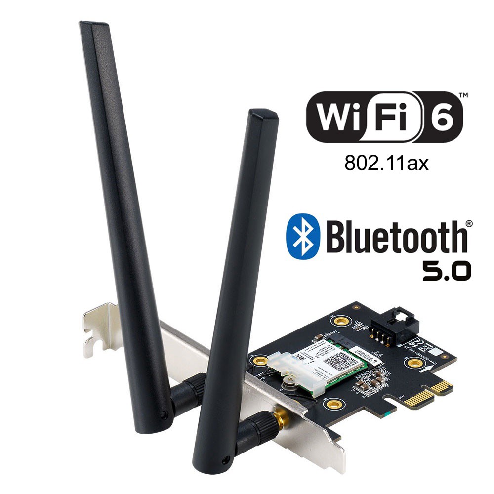 ภาพหน้าปกสินค้าASUS (PCE-AX3000) AX3000 Dual Band PCI-E WiFi 6 (802.11ax) Supporting 160MHz Bluetooth 5.0 จากร้าน hardware_corner บน Shopee