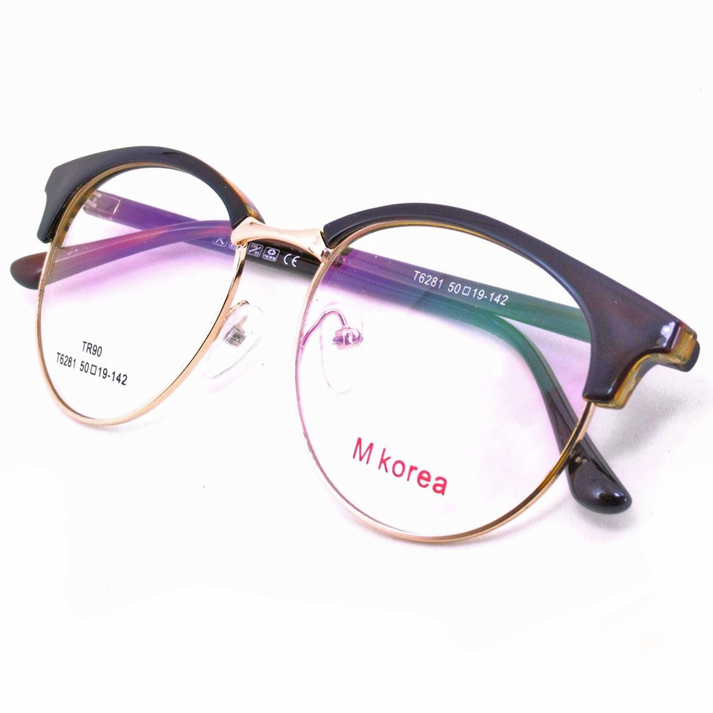 fashion-m-korea-แว่นตากรองแสงสีฟ้า-t-6281-สีน้ำตาลตัดทอง-ถนอมสายตา