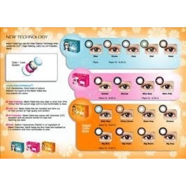Maxim Contact Lens กล่องฟ้า ม่วง ชมพู Shopee Thailand