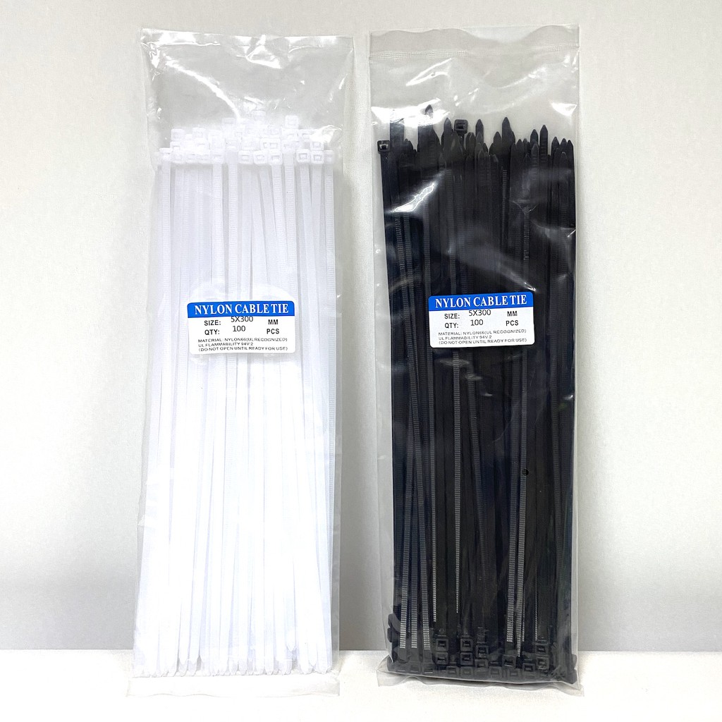 ภาพสินค้าถูกและดี เคเบิล ไทร์ Cable Ties สายรัด ไนล่อน ขนาด 4/6/8/10/12/15 นิ้ว แพ็ค 100 เส้น สีขาว/สีดำ อย่างดี แข็งแรง ทนทาน จากร้าน dkn_sound บน Shopee ภาพที่ 5