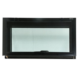 WINDOW ONE STOP 80X50CM BLACK หน้าต่างบานกระทุ้ง ONE STOP 80x50 ซม. สีดำ หน้าต่างบานเปิด หน้าต่างและวงกบ ประตูและหน้าต่า