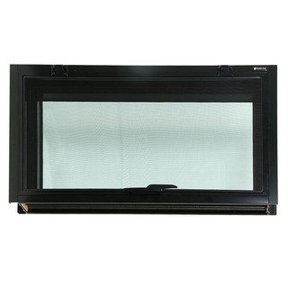 WINDOW ONE STOP 80X50CM BLACK หน้าต่างบานกระทุ้ง ONE STOP 80x50 ซม. สีดำ หน้าต่างบานเปิด หน้าต่างและวงกบ ประตูและหน้าต่า