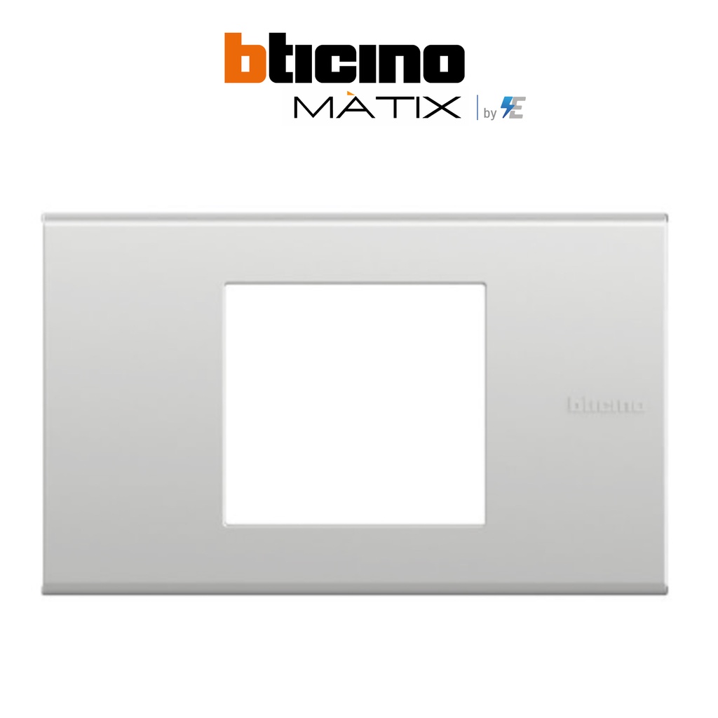 Bticino รุ่น MATIX COVER PLATE 2M หน้ากากฝาครอบ ขนาด 2 ช่องกลาง สีขาว ...