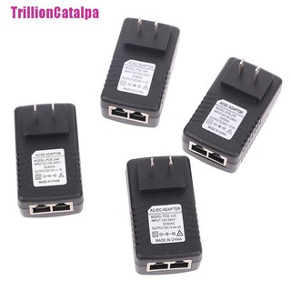 [Trillion] หัวฉีดพาวเวอร์ AC 110V-240V เป็น DC 12V 15V 24V 48V 0.5A 1A POE