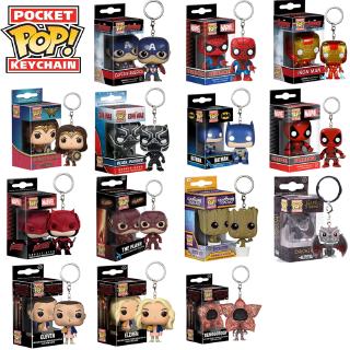 Funko POP พวงกุญแจ จี้คอลเลกชัน Marvel Ironman Spider-Man Captain America Game of Thrones Drogon