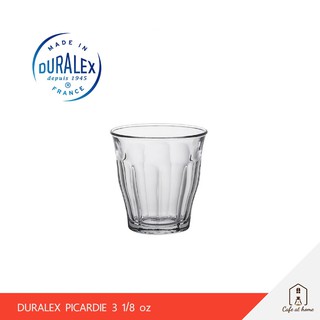 Duralex Picardie 9 cl - 3 1/8oz (90ml)  แก้วน้ำ แก้วกาแฟ คาเฟ่ (ชุด 6 ใบ)