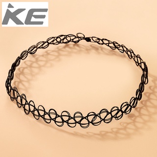 Popular accessories chocker simple and versatile necklace hollow woven black collar for girls