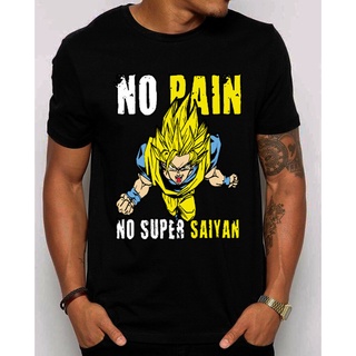 เสื้อยืดผ้าฝ้ายพิมพ์ลายขายดี โมเดลตุ๊กตา Super Saiyan Goku Vegeta Dbz ไม่เจ็บปวด เหมาะกับของขวัญ สําหรับยิม