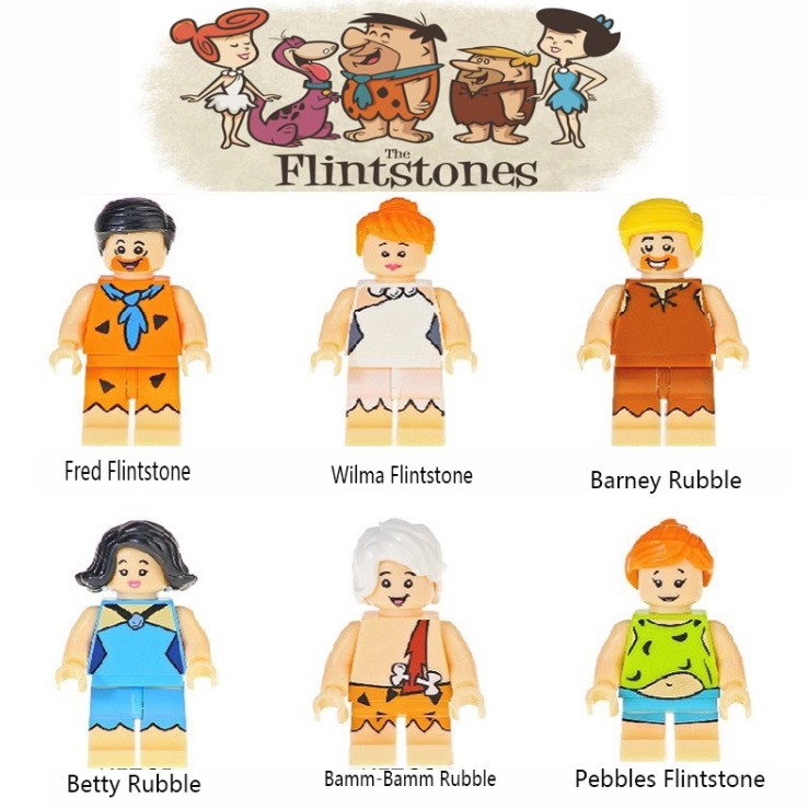 บล๊อคตัวต่อ-flinstone-set-8-pcs-ไม่มีกล่อง-poc0120