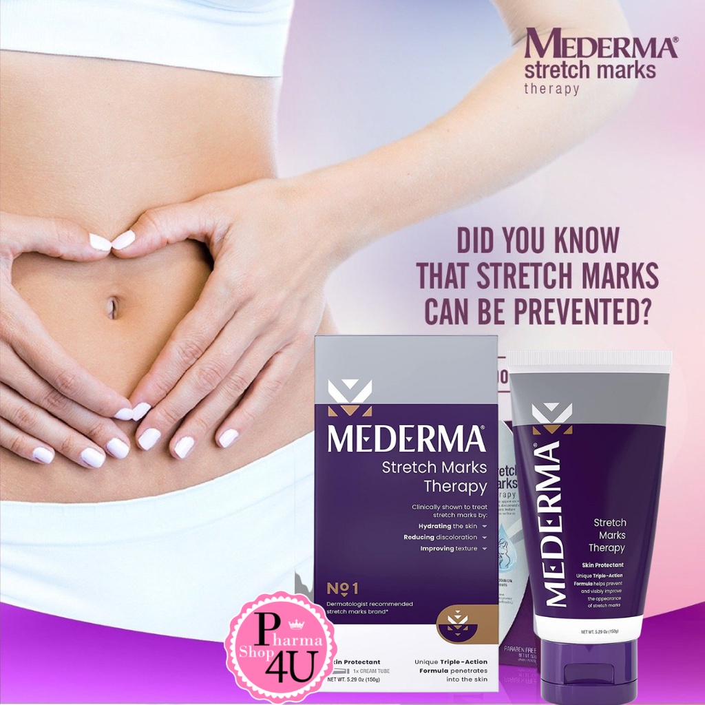 Mederma Stretch Marks 150g. - มีเดอม่า สเตรทช์ มาร์ค ครีมลดรอยแตกลาย ...