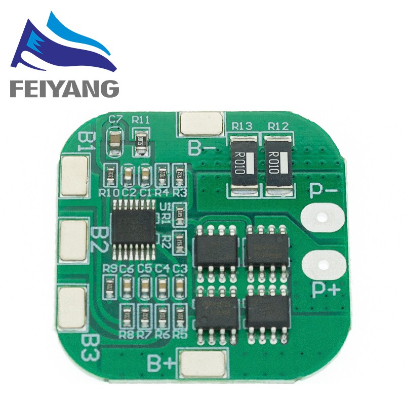 บอร์ดแบตเตอรี่ 4S 14.8 V/16.8 V 20A peak li - ion BMS PCM สําหรับ ...