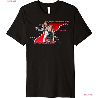 เสื้อยืดทุกวันdailyS017.VII Cartoon Marvel Black Widow Two Widows Are Better Than One Premium T-Shirt เสื้อยืดพิมพ์ลายSt