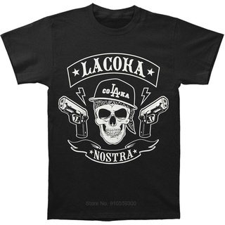 [S-5XL] เสื้อยืด ผ้าฝ้าย พิมพ์ลาย LA Coka Nostra MC (LA) แฟชั่นฤดูร้อน สําหรับผู้ชาย และผู้หญิง