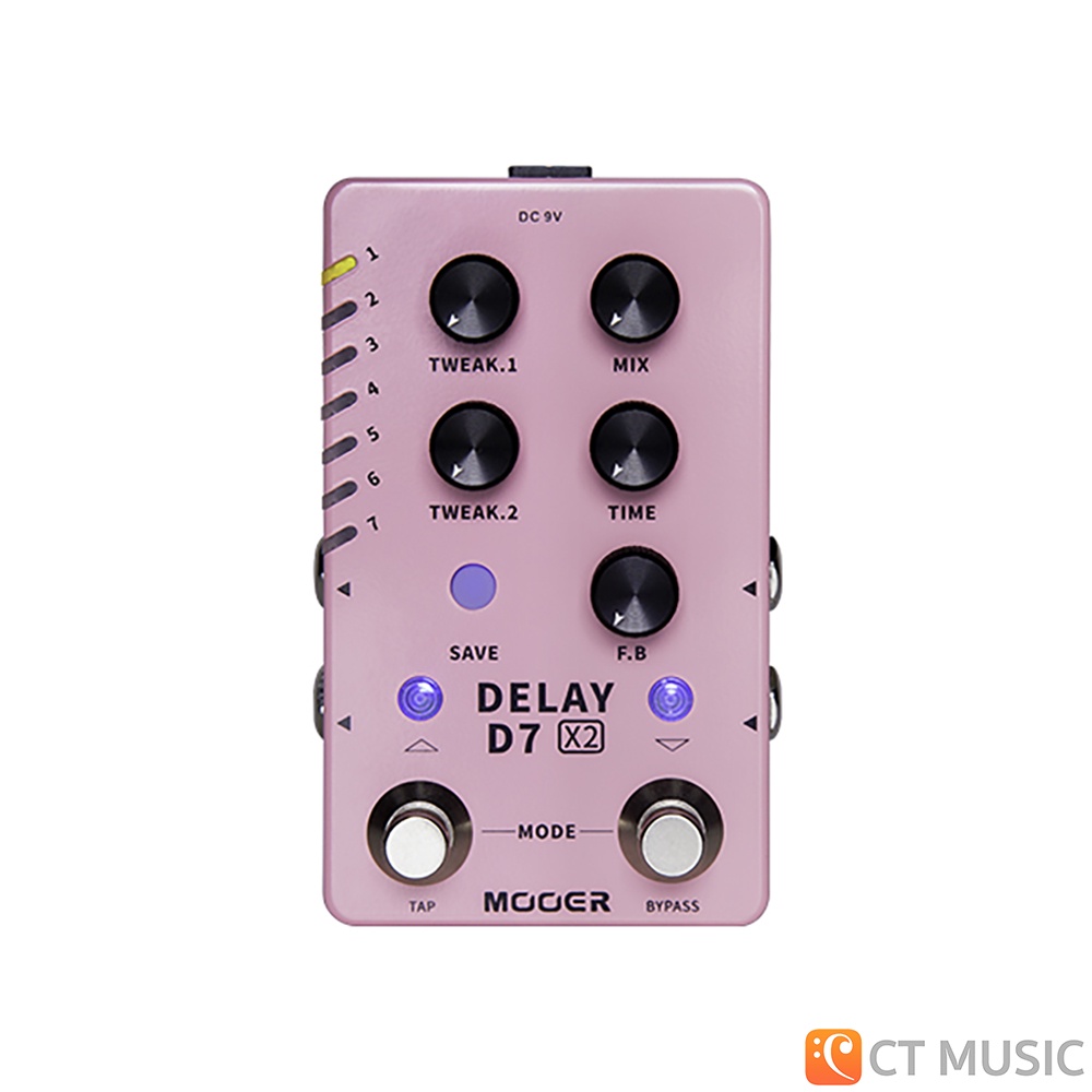 mooer-d7-x2-delay-เอฟเฟคกีตาร์